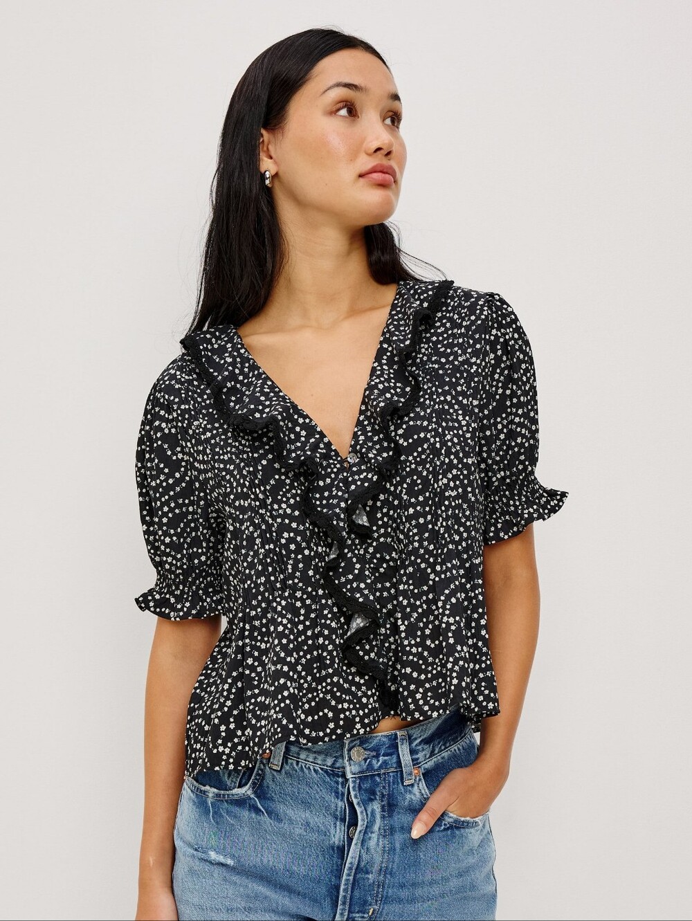 Rails Bloom Shirt Mini Chain Daisies Small